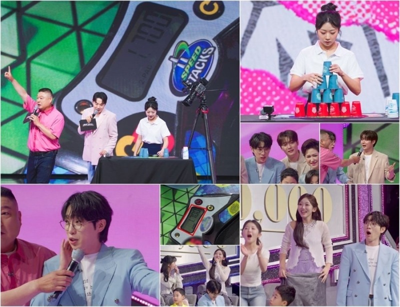 천만기인쇼 4회 세계 3위 기인의 ‘스포츠 스태킹’ 무대