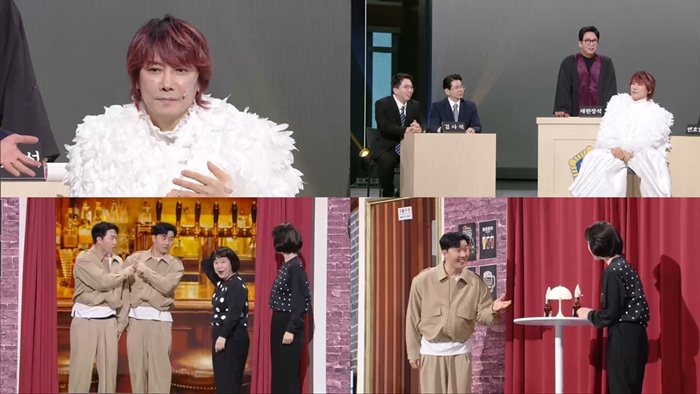 개그콘서트 1164회 김장훈, ‘암탉 사칭죄’로 재판장 등판… 객석에 통닭 1000마리 쐈다